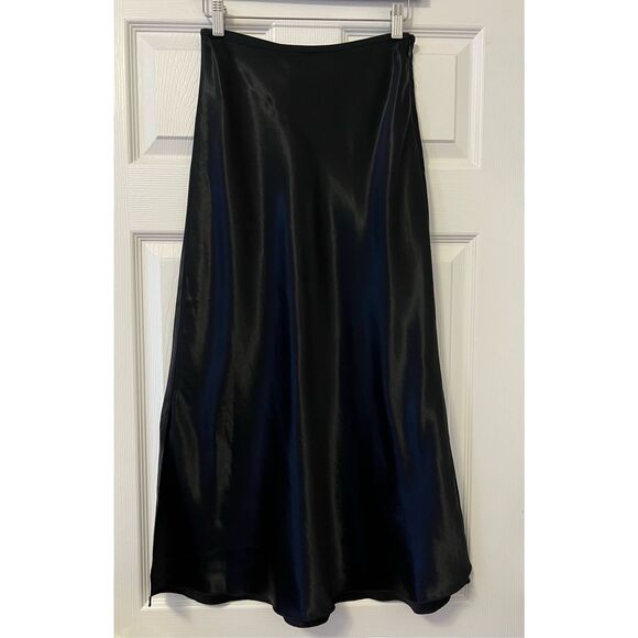 arket Dresses & Skirts - Arket Black Satin Midi Skirt